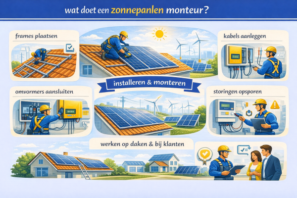 Wat doet een zonnepanelen monteur